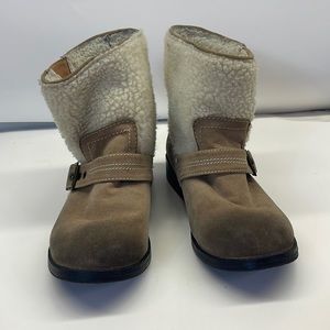 Union Bay Brown Faux Fur Ankle Bootie